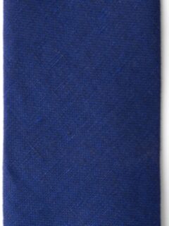 Royal Blue Basketweave Linen Tie Product Thumbnail 3
