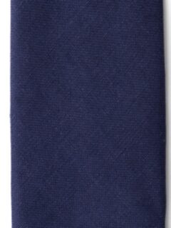 Navy Basketweave Linen Tie Product Thumbnail 3