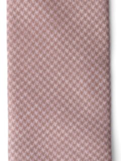 Beige Houndstooth Silk Tie Product Thumbnail 3