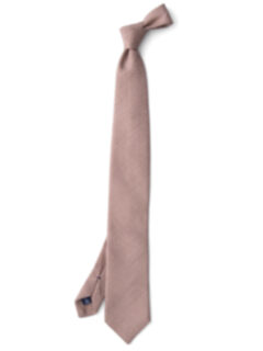 Beige Houndstooth Silk Tie Product Thumbnail 2
