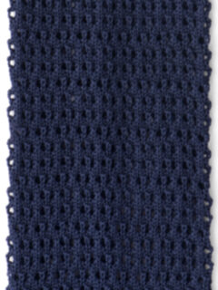 Navy Silk Knit Tie Product Thumbnail 3