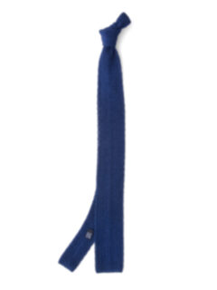 Royal Blue Silk Knit Tie Product Thumbnail 2