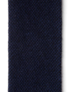Navy Birdseye Cashmere Knit Tie Product Thumbnail 3
