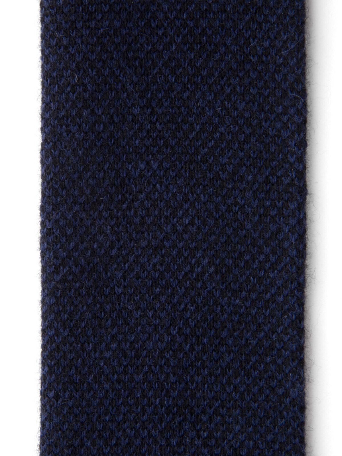 Navy Birdseye Cashmere Knit Tie