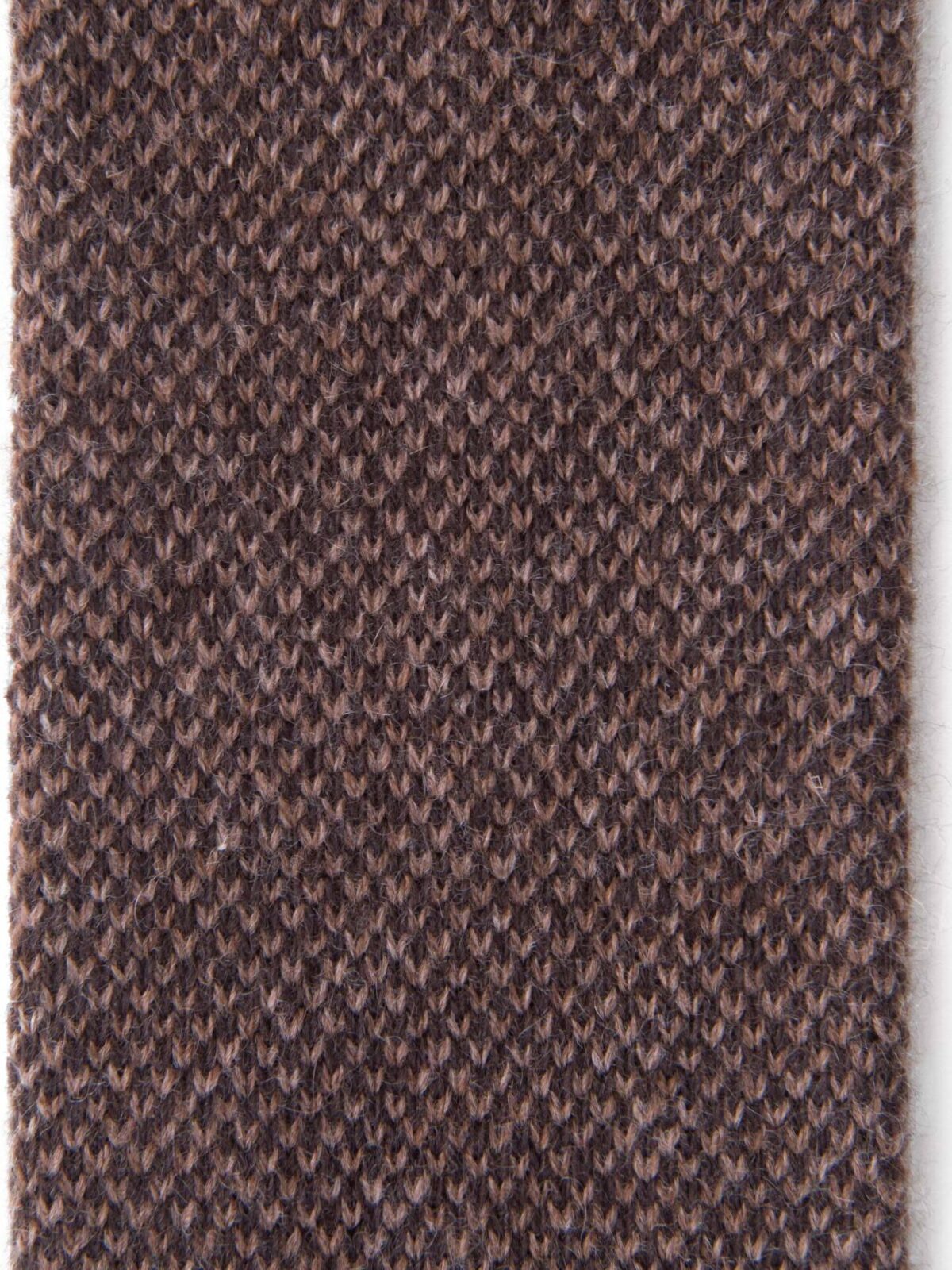 Brown Birdseye Cashmere Knit Tie