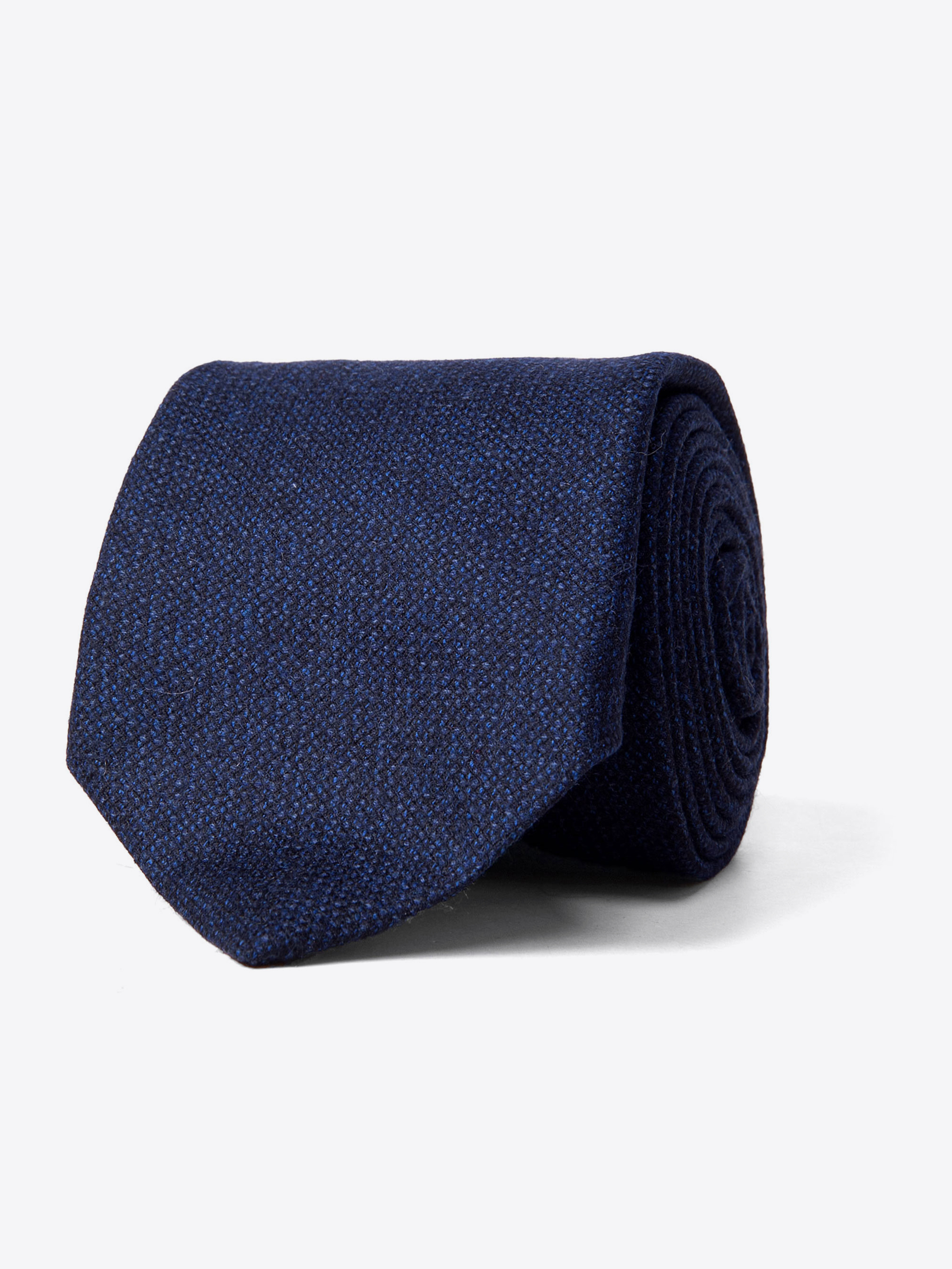 Zoom Image of Dark Indigo Solid Wool Tie