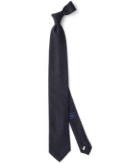 Charcoal Solid Wool Tie Product Thumbnail 2