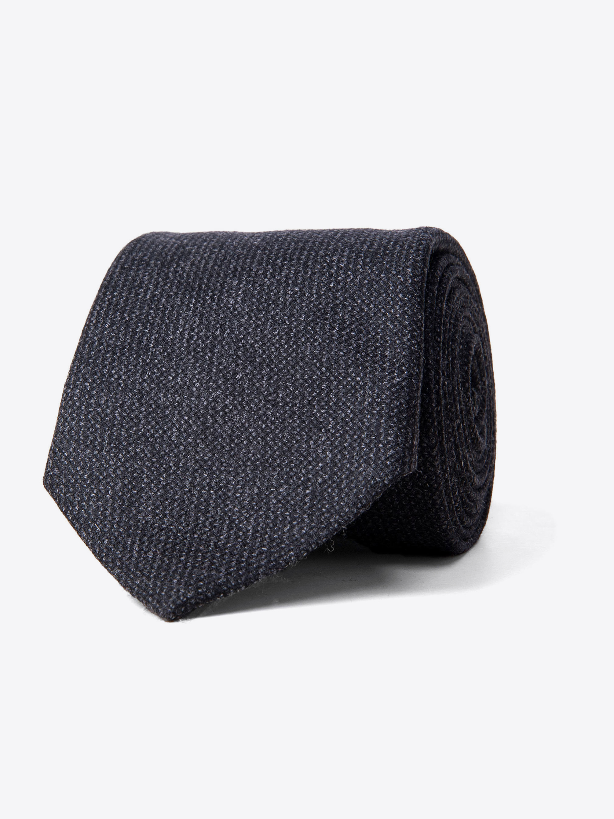 Zoom Image of Charcoal Solid Cashmere Tie