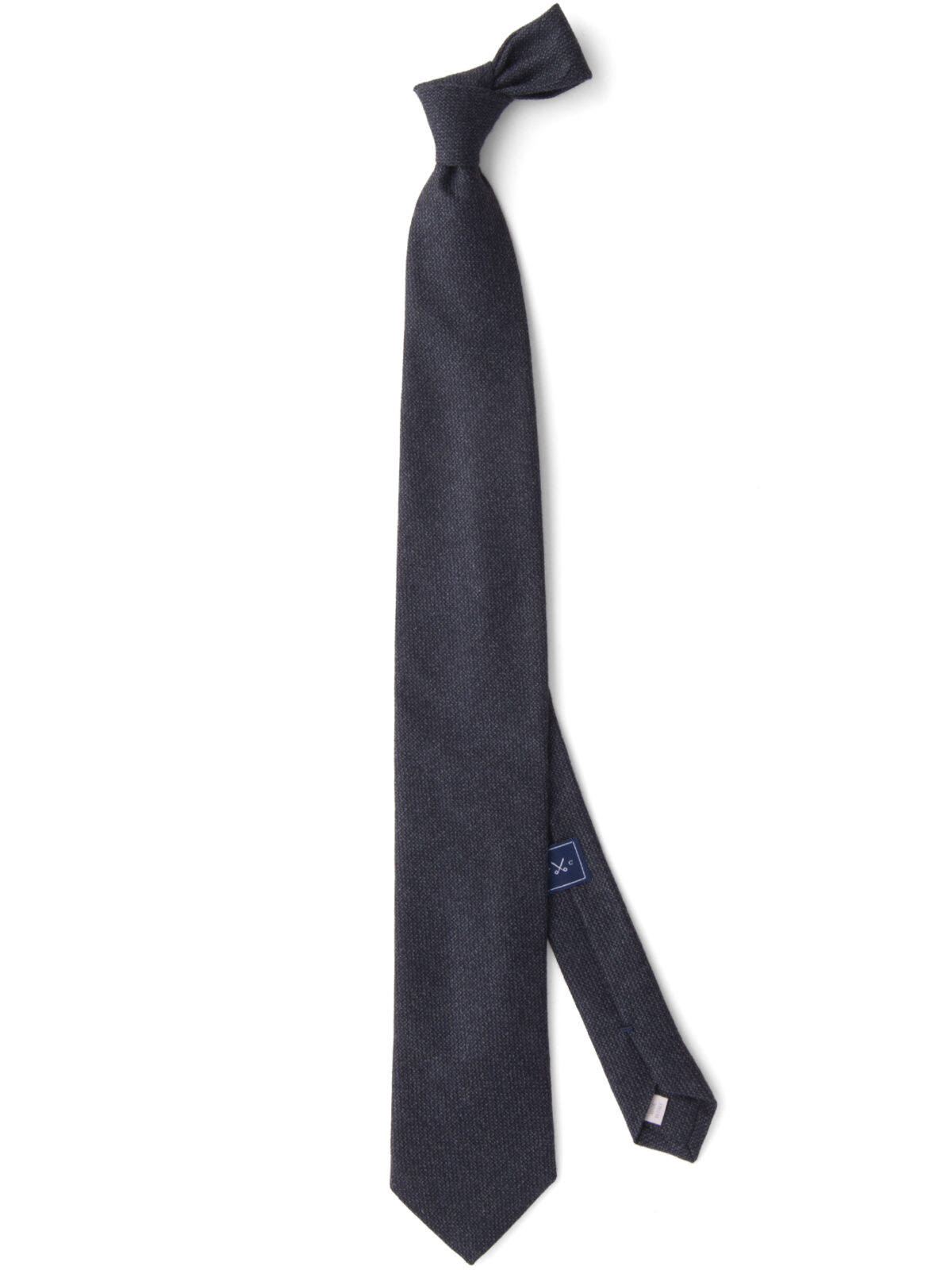 Charcoal Solid Cashmere Tie