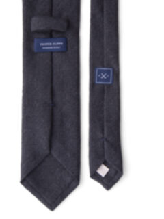 Charcoal Solid Cashmere Tie Product Thumbnail 4
