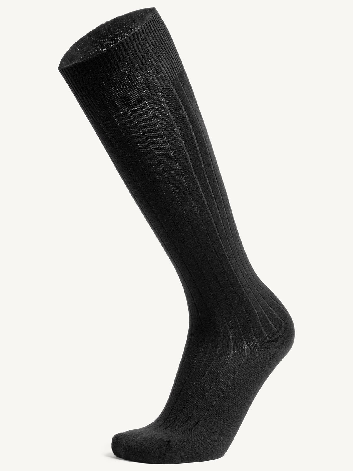 Black Over-Calf Dress Sock - Proper Cloth