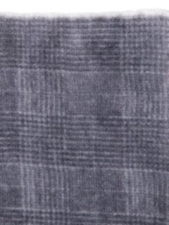 Grey Glen Plaid Wool Pocket Square Product Thumbnail 2
