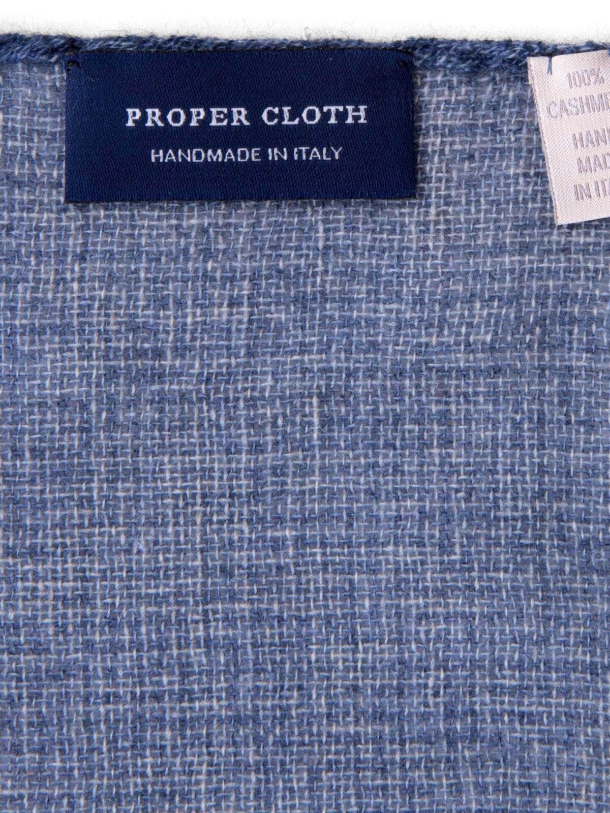 Ocean Cashmere Micro Check Pocket Square