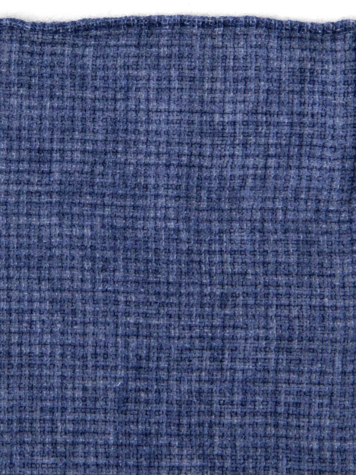 Ocean Cashmere Micro Check Pocket Square