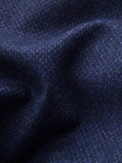 Genova Navy Wool Cashmere Basketweave Jacket Product Thumbnail 4
