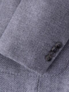 Genova Grey Wool Cashmere Basketweave Jacket Product Thumbnail 2