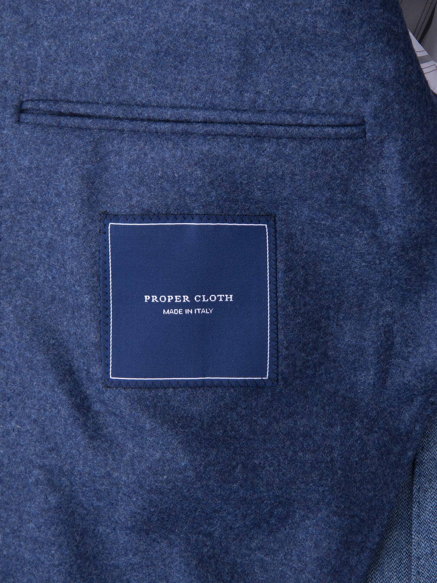 Genova Melange Blue Wool Jacket by Proper Cloth
