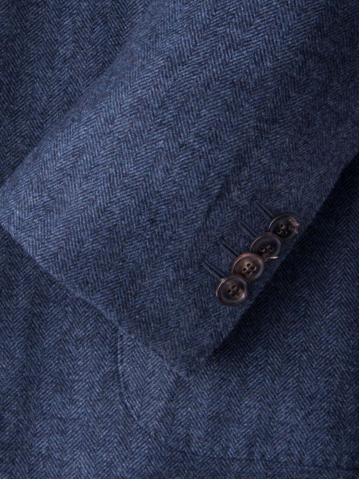 Slate Wool Cashmere Herringbone Hudson Jacket
