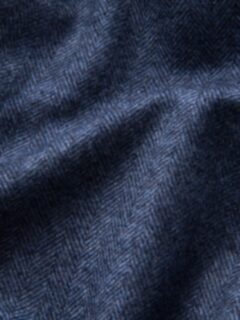 Slate Wool Cashmere Herringbone Hudson Jacket Product Thumbnail 4