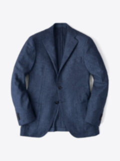 Slate Wool Cashmere Herringbone Hudson Jacket Product Thumbnail 1