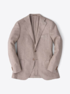 Hudson Beige Wool Cashmere Basketweave Jacket Product Thumbnail 1