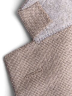 Hudson Beige Wool Cashmere Basketweave Jacket Product Thumbnail 4