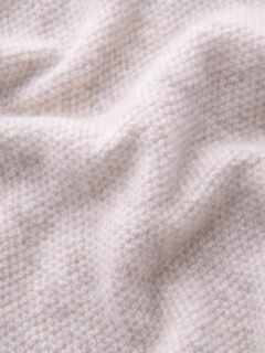 Wheat Cobble Stitch Cashmere V-Neck Sweater Product Thumbnail 4