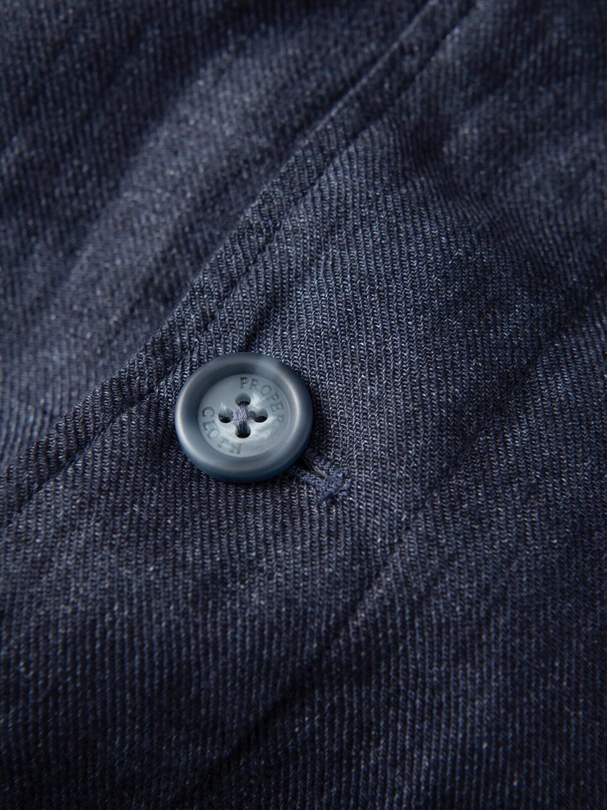 Navy Linen Overshirt