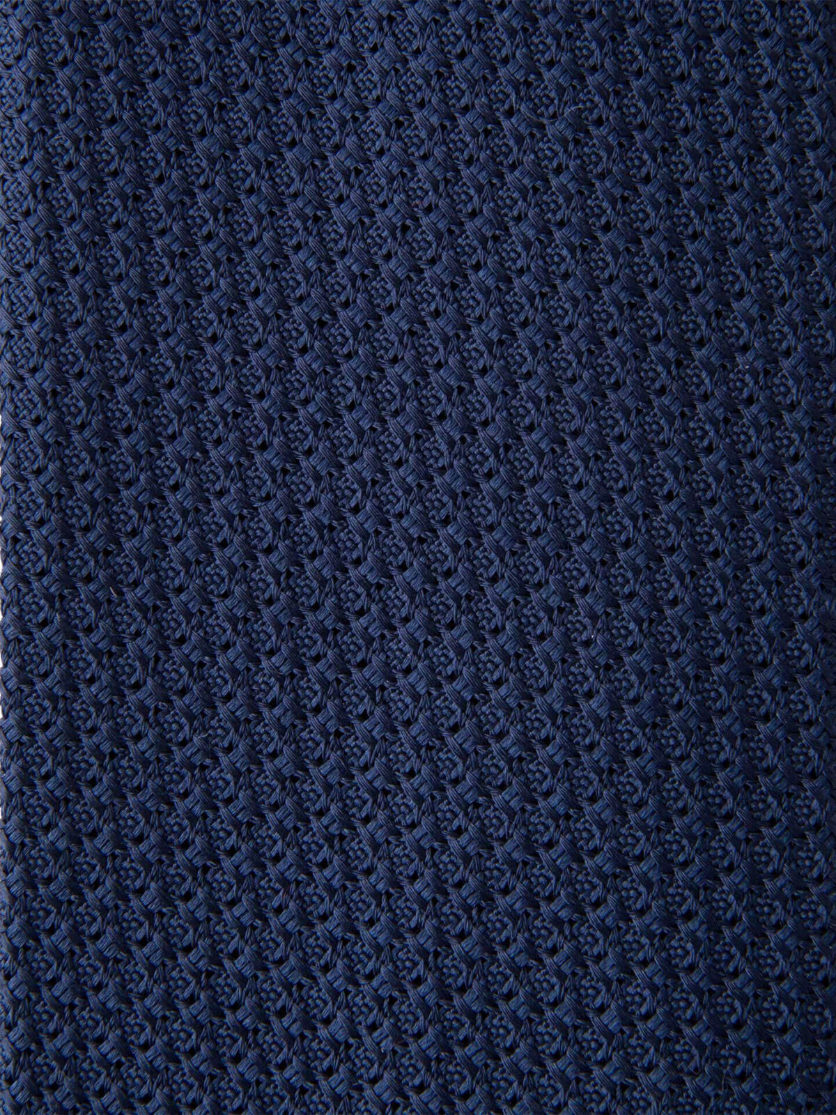 Navy Silk Grenadine Tie