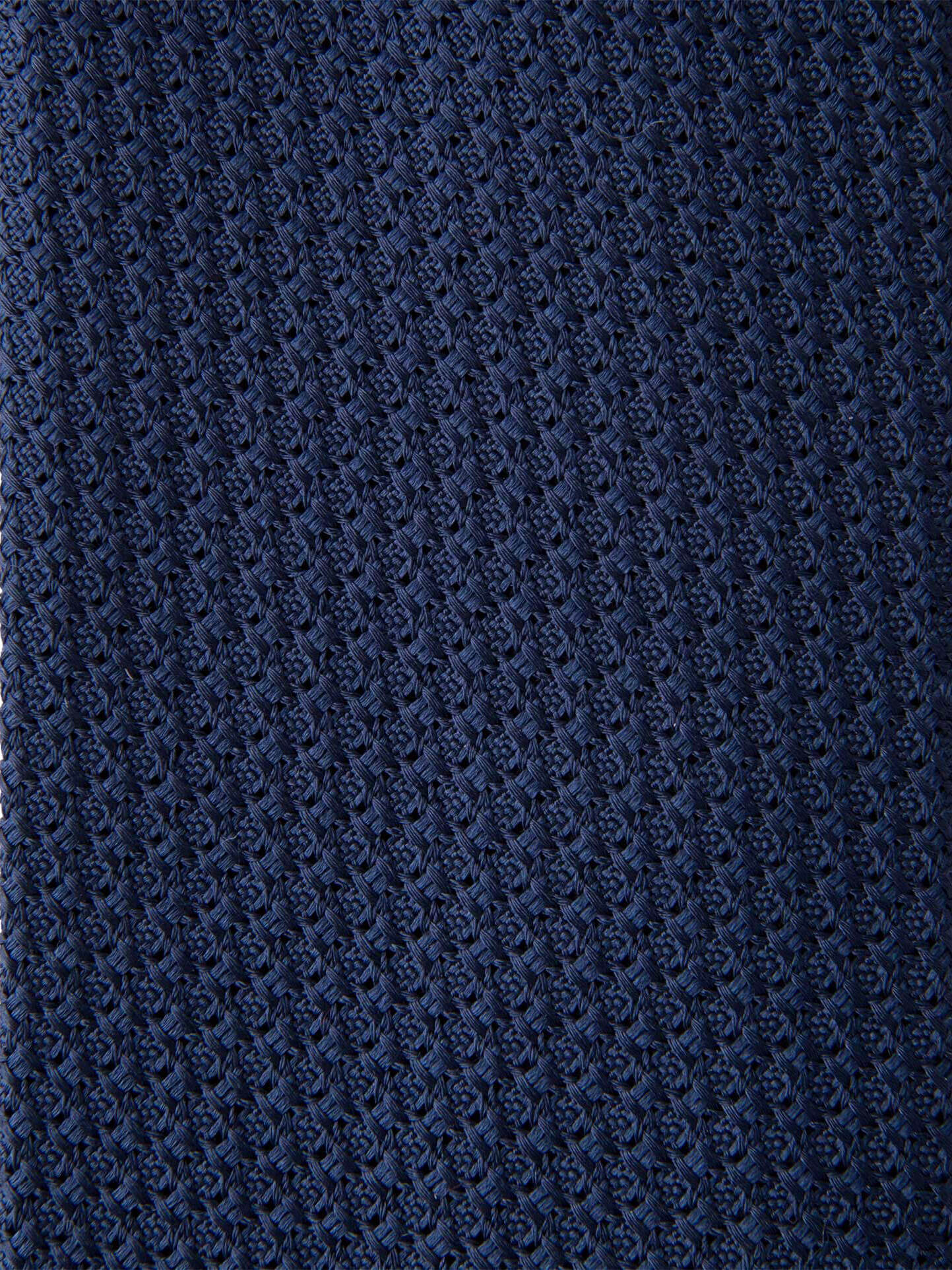 Navy Silk Grenadine Tie by Proper Cloth