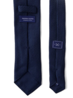 Navy Silk Grenadine Tie Product Thumbnail 4