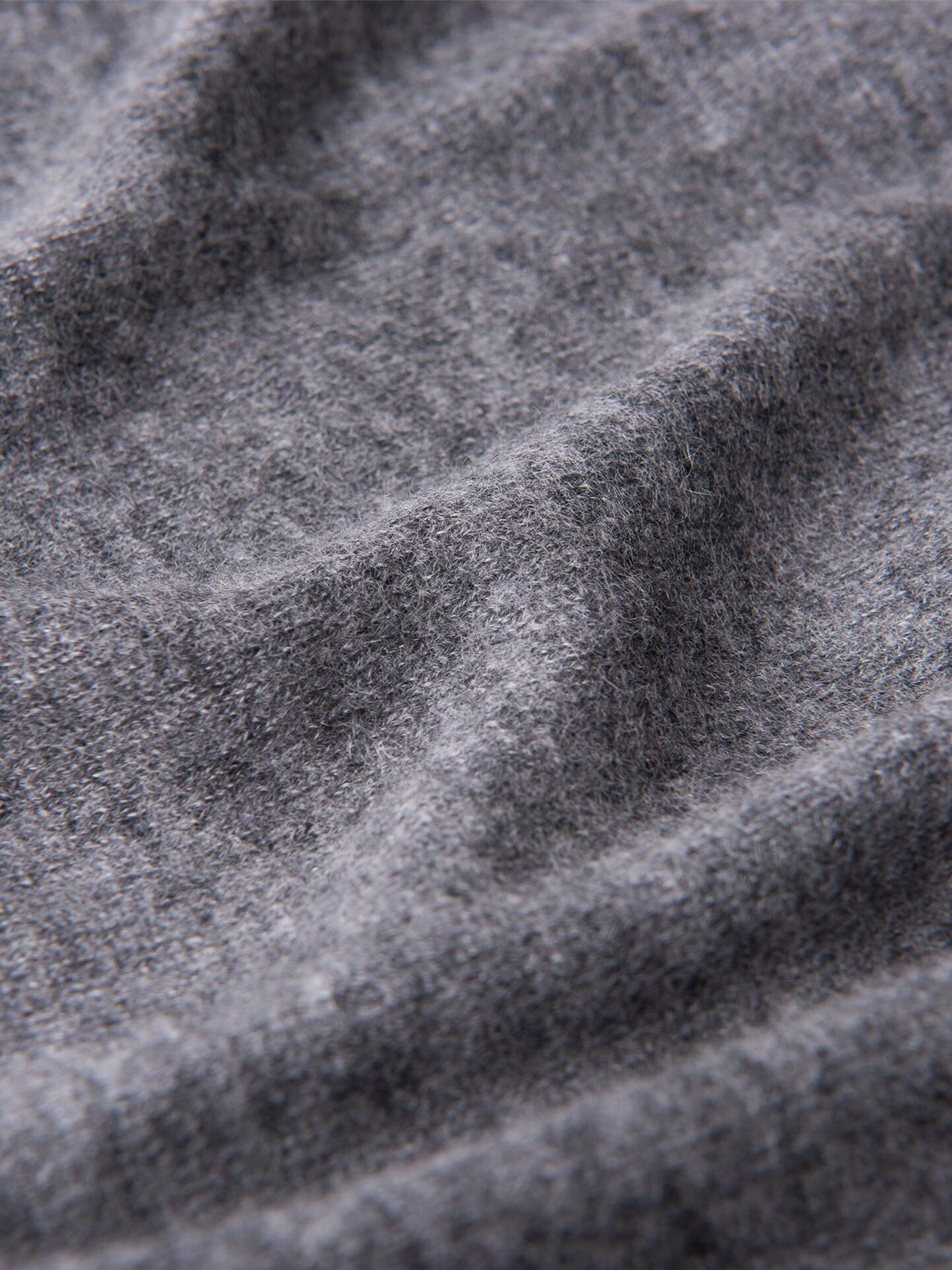 Dark Grey Italian Cashmere Knit Scarf by Proper Cloth