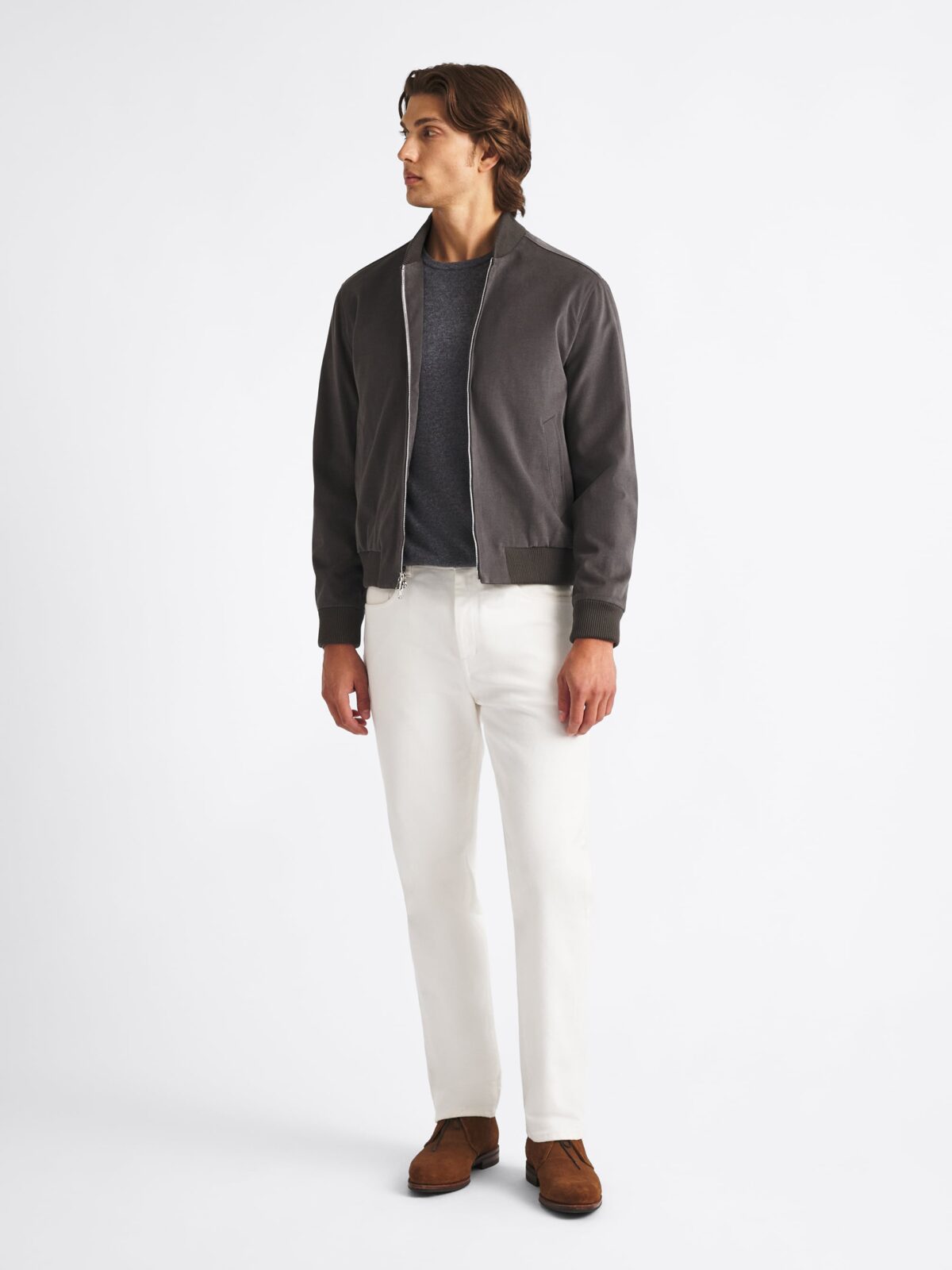 【ounce】　proper cotton jacket アイボリー PDF CHANNEL Oversized cotton Jacket BEIGE | Base Blu
