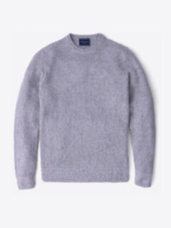 Amalfi Grey Cotton and Linen Sweater Product Thumbnail 1