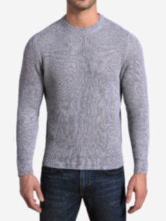 Amalfi Grey Cotton and Linen Sweater Product Thumbnail 5