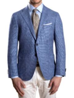 Hudson Sky Blue Summer Basketweave Jacket Product Thumbnail 2