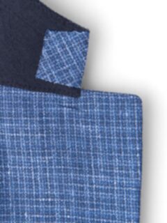 Hudson Ocean Blue Textured Micro Check Jacket Product Thumbnail 5