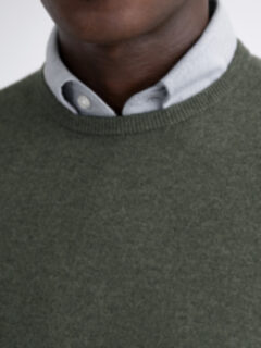 Pine Cashmere Crewneck Sweater Product Thumbnail 3