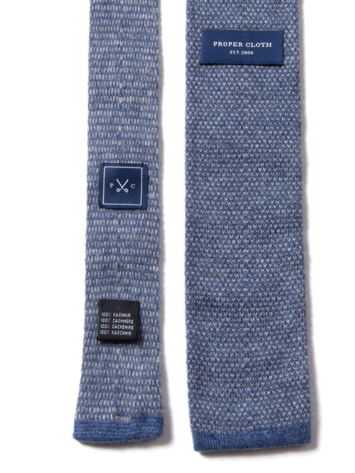 Torino Blue Cashmere Knit Tie