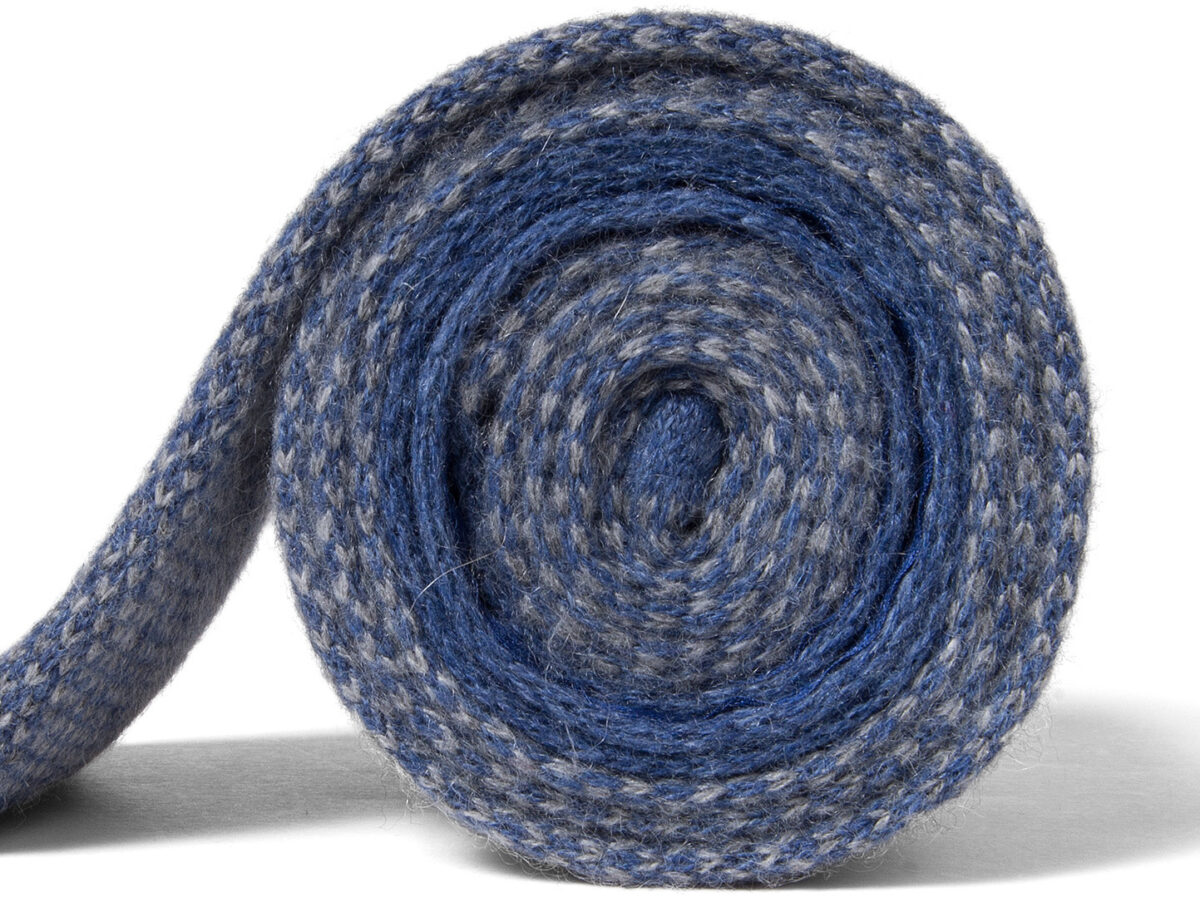 Torino Blue Cashmere Knit Tie