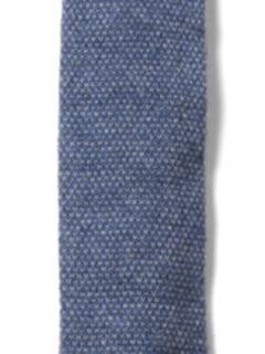 Torino Blue Cashmere Knit Tie Product Thumbnail 4