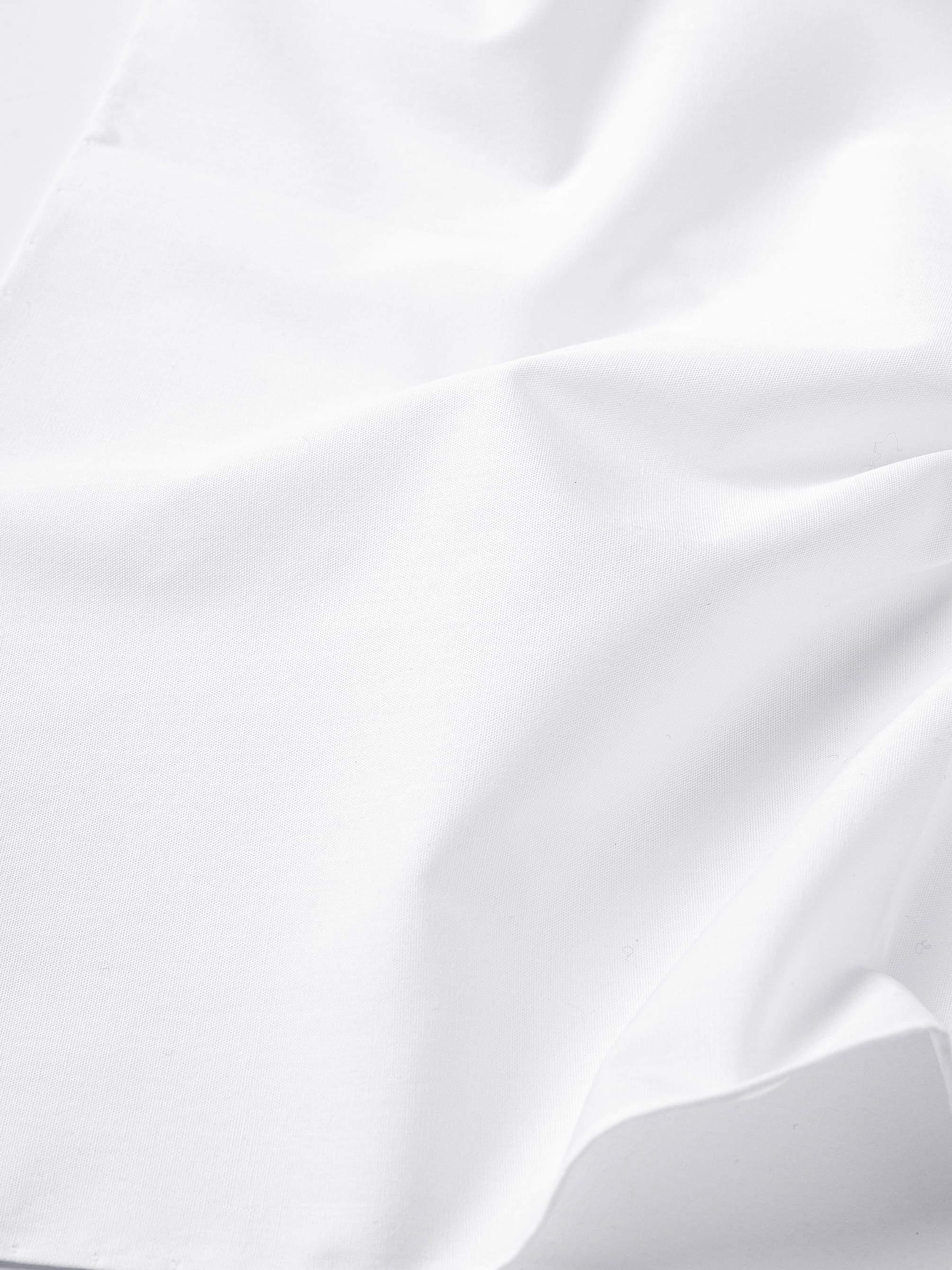 Essential White Cotton Pocket Square by Proper Cloth