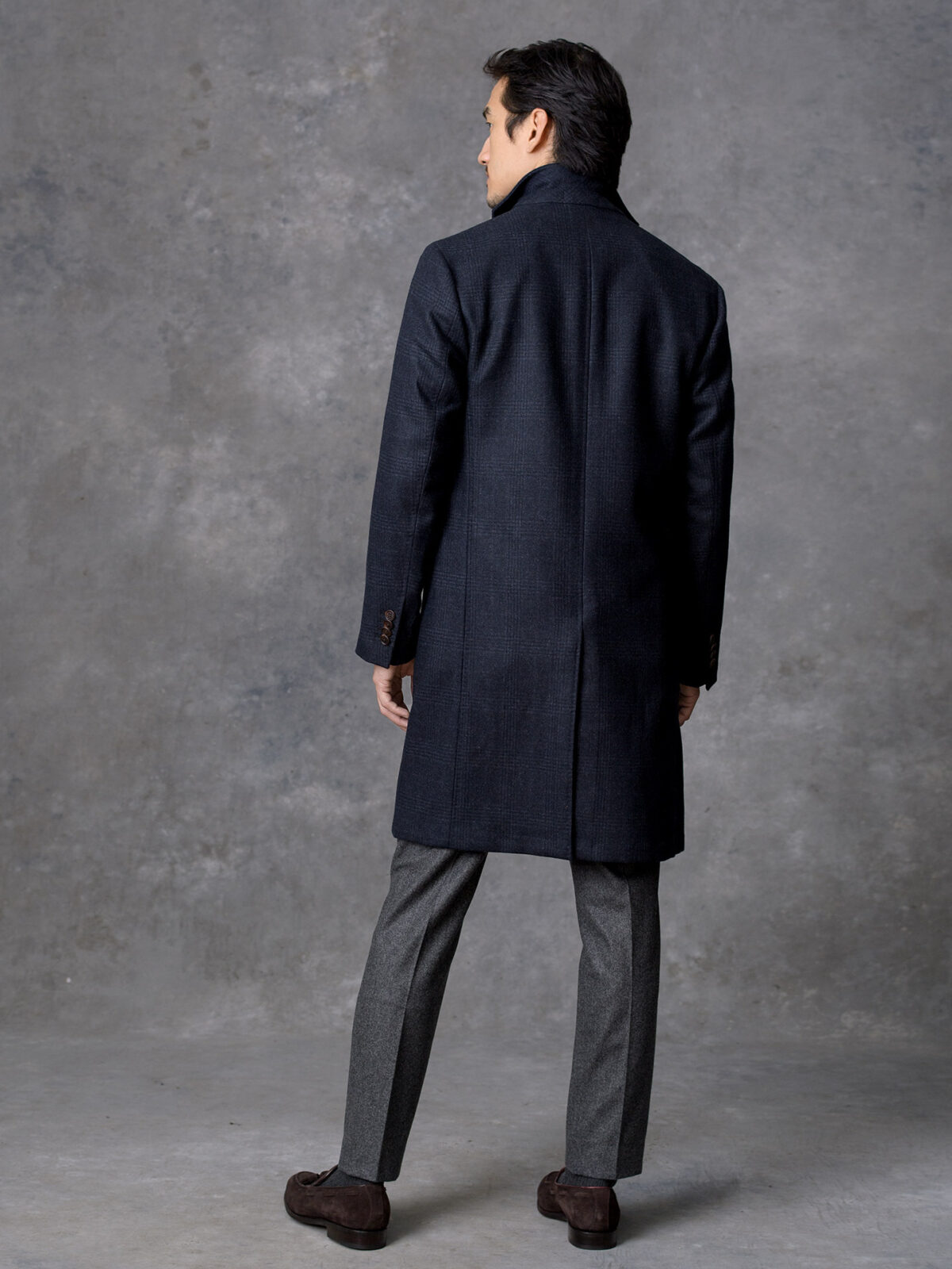 Unstructured clearance wool coat