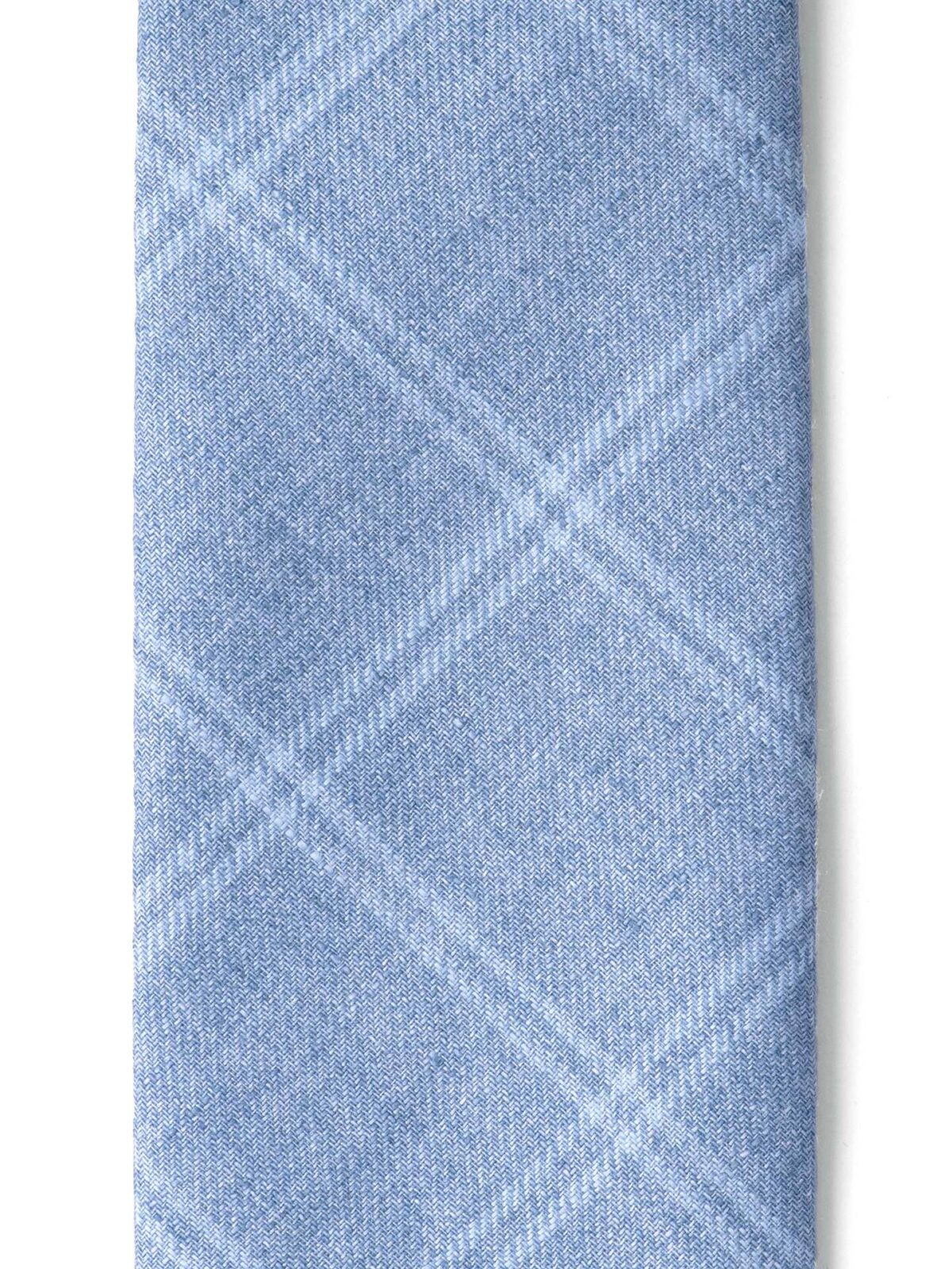 Slate Windowpane Linen Tie
