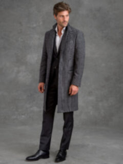 Bleecker Grey Glen Plaid Coat Product Thumbnail 2