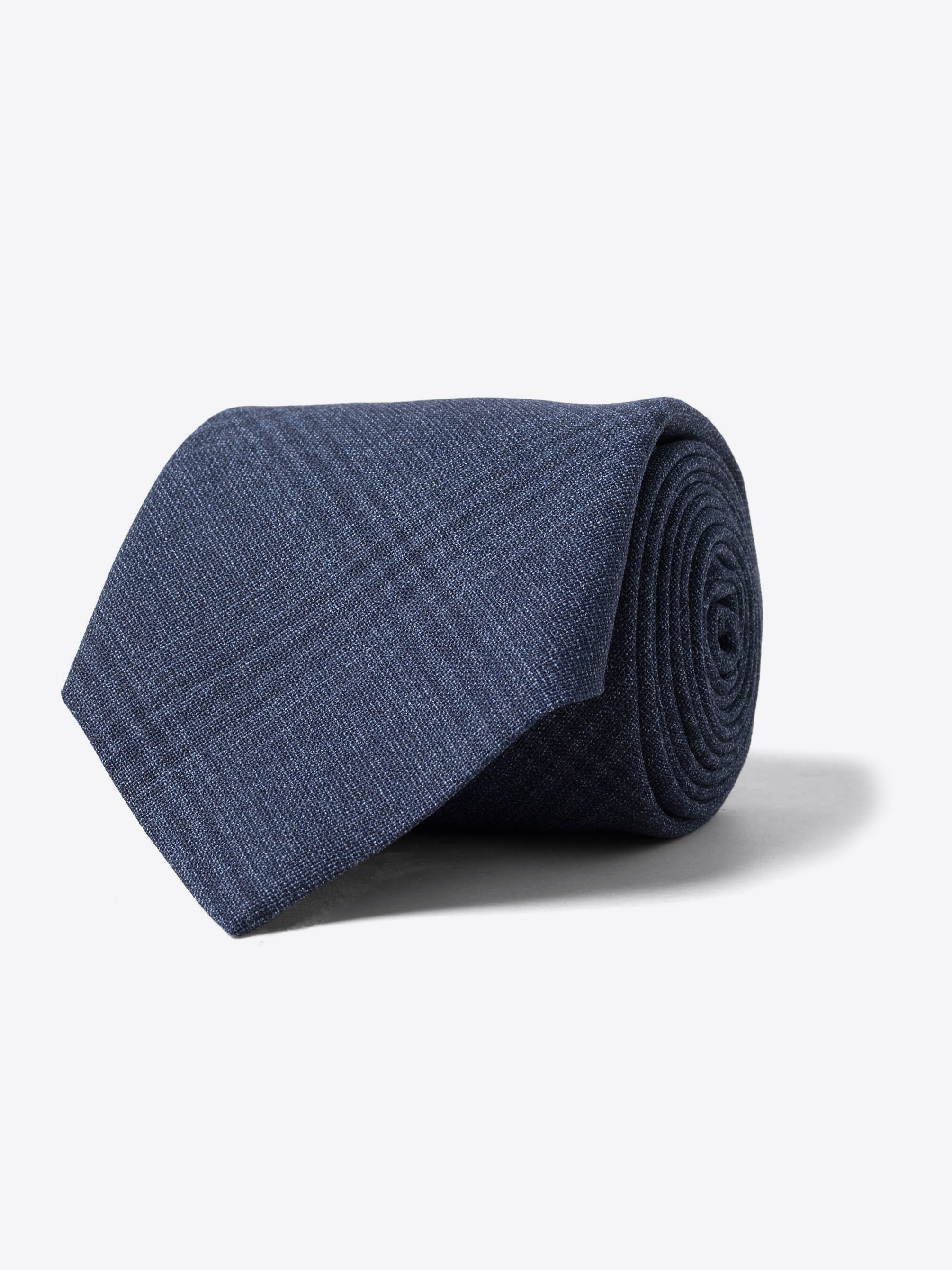 Zoom Image of Slate Blue Plaid Wool Tie