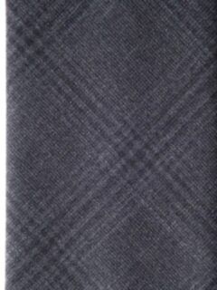 Charcoal Plaid Wool Tie Product Thumbnail 3