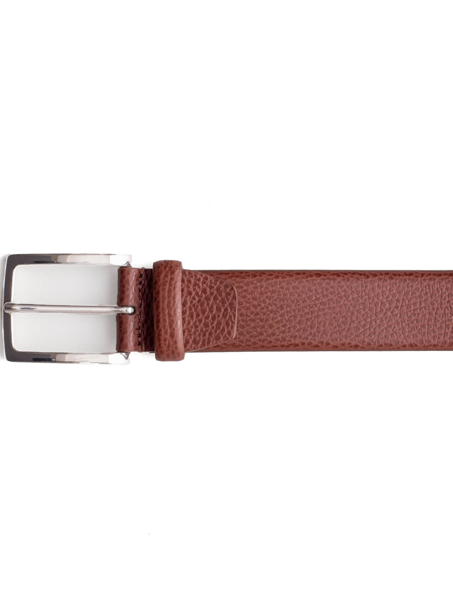 Lejon Pinnacle Bison Pebble Grain Leather Belt in Peanut main image 0