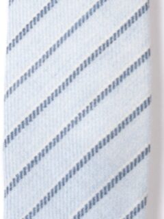 Genova Light Blue Wool Stripe Tie Product Thumbnail 4