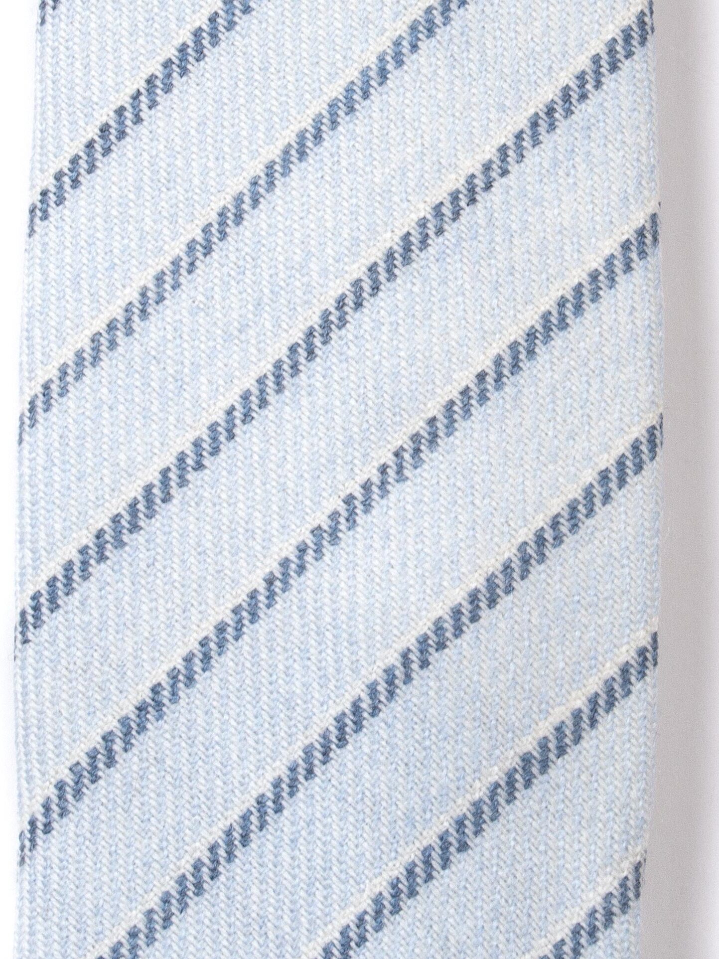 Genova Light Blue Wool Stripe Tie by Proper Cloth